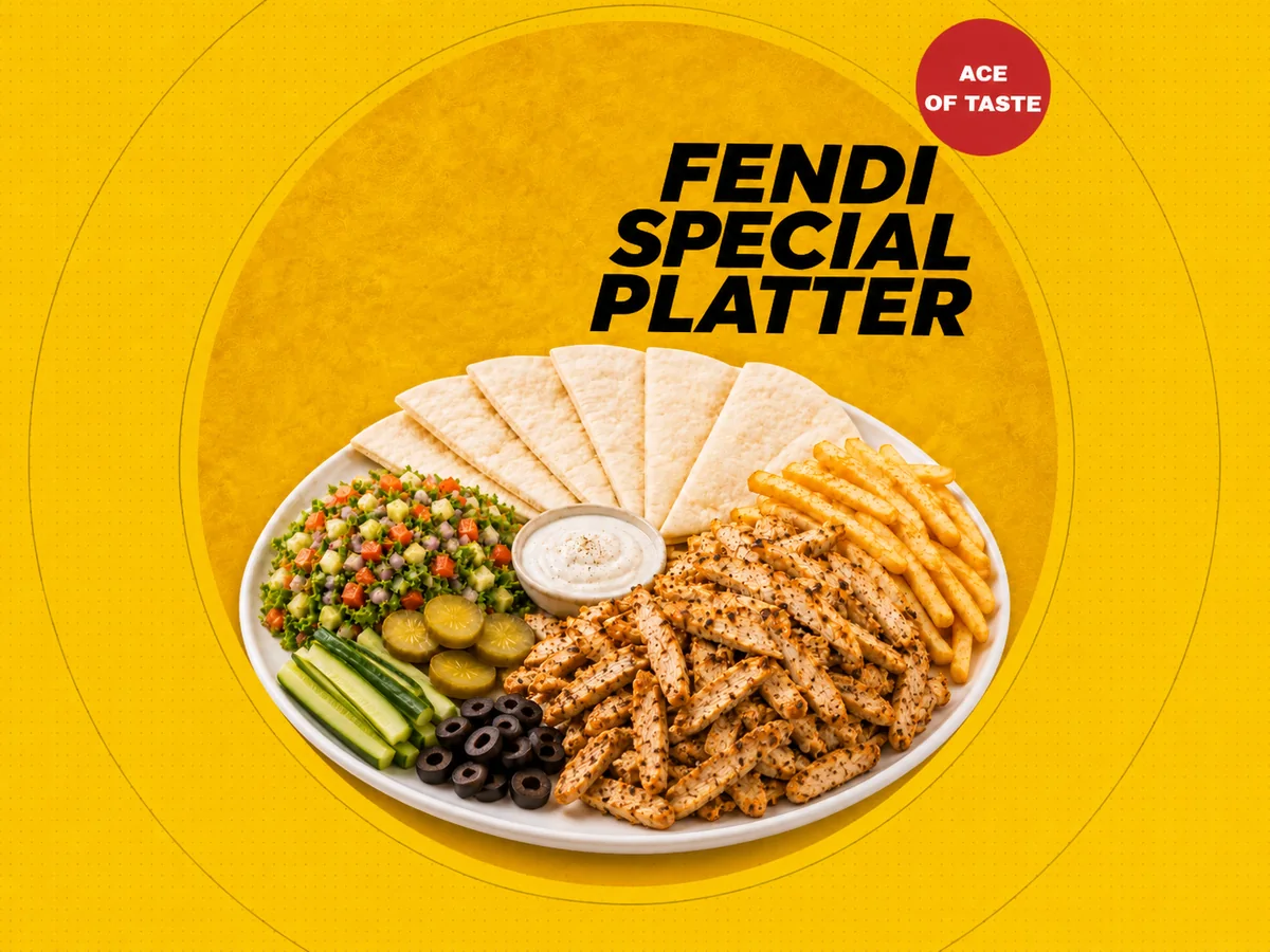 Arabic Shawarma Platter at Fendi Café Sialkot
